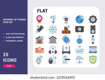 Set vector icons with open path internet of things and smart gadgets with elements for mobile concepts and web apps. Collection modern infographic logo and pictogram