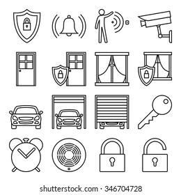 Set of vector icons "Smart Home. Internet of things. Part 3: Security"
The complete set consists of four parts:
Part 1: Home Settings
Part 2: Things
Part 3: Security
Part 4: Controllers