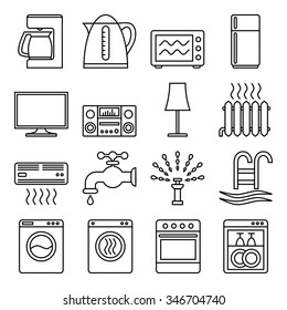 Conjunto de iconos vectoriales "Smart Home.Internet de las cosas. Parte 2: Cosas"
El conjunto completo consta de cuatro partes:
Parte 1: Configuración del hogar
Parte 2: Cosas
 Parte 3: Seguridad
Parte 4: Controladores