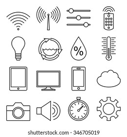 Set of vector icons "Smart Home. Internet of things. Part 4: Controllers"
The complete set consists of four parts:
Part 1: Home Settings
Part 2: Things
Part 3: Security
Part 4: Controllers