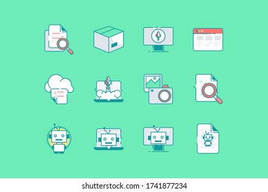 Set Vector Icons Startup and Business