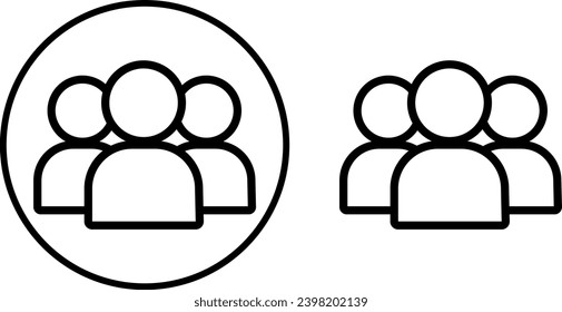 A set of vector icons with a team of people in a fashionable flat style. Infographics with people's symbols, website design, logo, application, interface, highlighted on a white background. Stock 