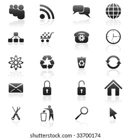 Set of vector icons for web design