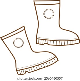 Set of vector icons of winter clothes. Vector illustration. Traditional winter symbols: warm clothes, socks, hat, mittens, boots. Drawn vector isolated on white. Comfortable lifestyle. Winter mood.