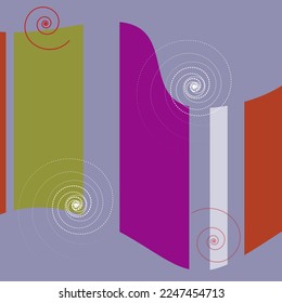 Set Vector Illustration Abstract Modern Shape Design Web Layout Business Texture Template Geometric Colorful Poster Background Brochure Graphic Cover Banner