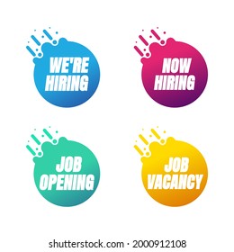 Job Vacancy Logo High Res Stock Images Shutterstock