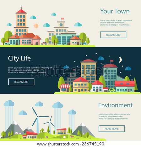 Poster: Set of vector illustration