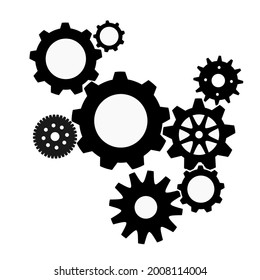 conjunto de indicadores de ilustración vectorial en color negro