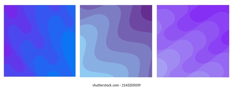 Set of Vector Illustration Purple Wave Pattern Background for Add Content.