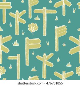 Set of vector illustration of sign boards doodle sketch style. Vector illustration. Hand drawn Doodle artwork. Summer concept for party card, ticket, branding, logo, label. Black, beige color