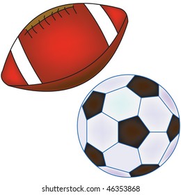 A set of vector illustration sports icons
