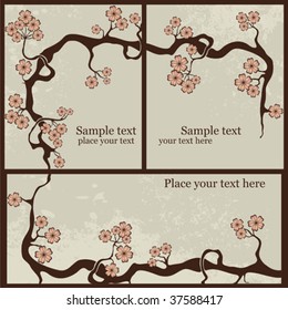 Set of vector illustrations