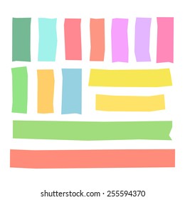 Set of Vector Illustrations of Adhesive Tapes