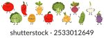 Set of vector illustrations in children