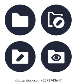 set of vector illustrations of files and clouds storage