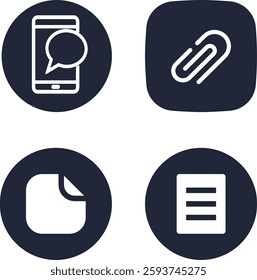 set of vector illustrations of files and clouds storage