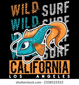 Set of vector illustrations on Asian themes: Temple, dragon, crane bird, mountain fuji and dragon. Street surf california surf school.