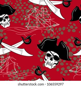 set of vector illustrations for piratical design