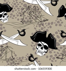 set of vector illustrations for piratical design