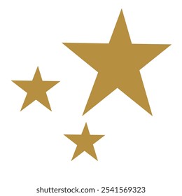 Set vector image of stars