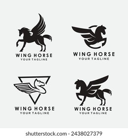 Vector imágenes de diseño de caballo sobre un fondo blanco, cabeza de caballo de vector para su diseño