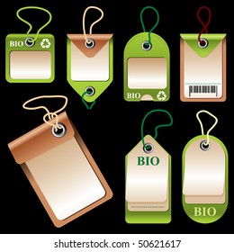 set of vector images of labels and price tags