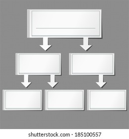 Set vector info graphic paper of gray background. EPS 10 vector illustration. All elements are separate objects, grouped and is multi layer for easy use.