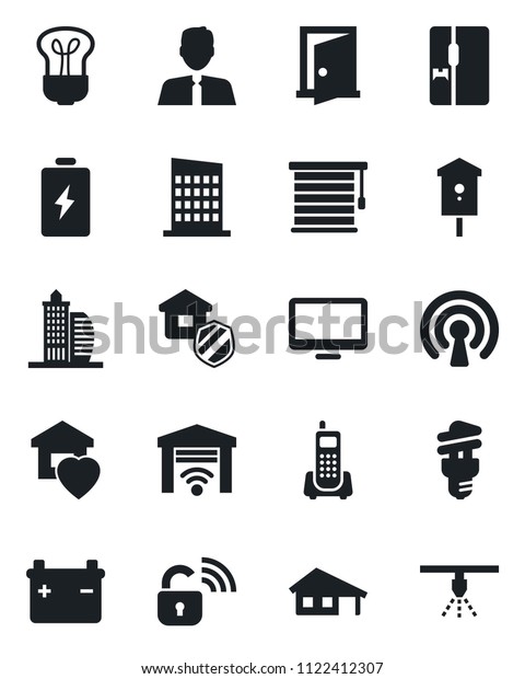 Set Vector Isolated Black Icon Bird Stock Vector Royalty Free 1122412307