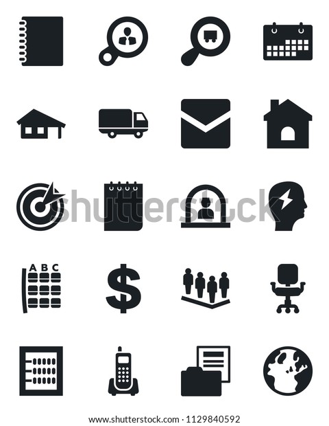 set vector isolated black icon reception stock vector royalty free 1129840592 shutterstock