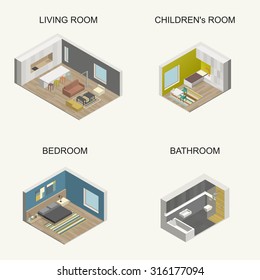 Set Of Vector Isometric Rooms.