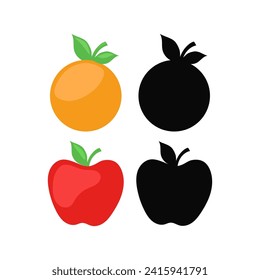 Set of vector juice logos on white background