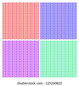 Set of vector knitted patterns for your design