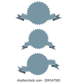 Set of vector labels