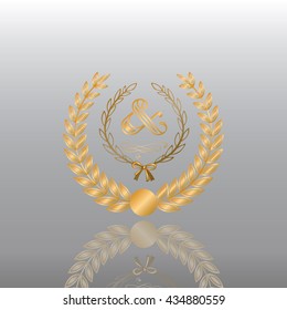 Set of vector labels, cutout paper frames with flourish decoration, gold ornamental calligraphic vignettes,gold banner