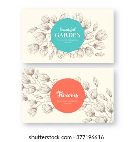 Set of vector Labels, greeting card, posters, flayers, brochures, invitation, wedding and save the date template design cards. Vintage floral decorative  background pattern. 