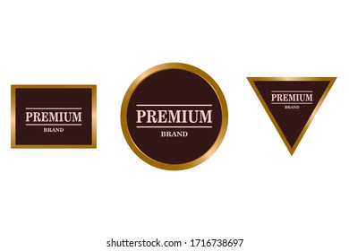Set of Vector Labels Premium Brand Design.