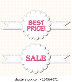 Set of vector labels sale, best price