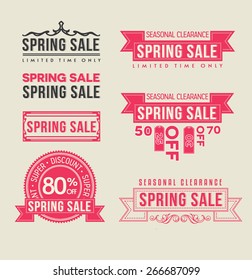 Set of vector labels and stickers