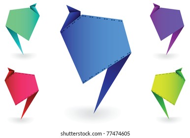 Set of vector labels for text input