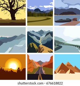 Set of vector landscapes