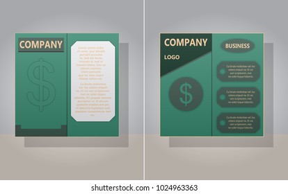 Set of vector layout background set. For art template design, list, front page.