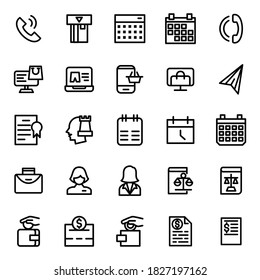 Set von Vektorgrafik-Icons von Wirtschaft und Finanzen für moderne Konzepte, Web und Apps.
