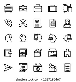 Set of vector line icons of business and finance for modern concepts, web and apps.
