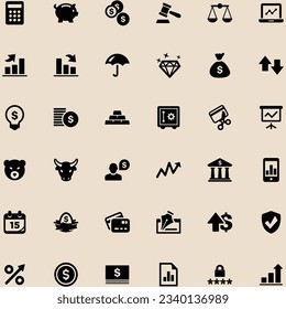 Conjunto de íconos de línea vectorial de negocios y finanzas para conceptos modernos, web y aplicaciones.