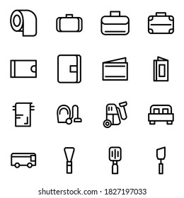 Set of vector line icons of hotel for modern concepts, web and apps.
