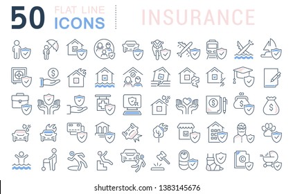 Set of vector line icons for modern concepts, web and apps. 