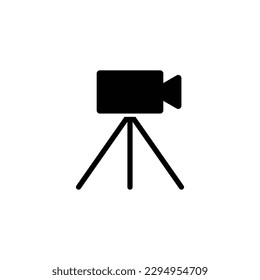 Set von Vektorlinien-Symbolen, Zeichen und Symbolen auf flachen Design-Kinos und Filmen mit Elementen für mobile Konzepte und Web-Anwendungen. Kamerasymbol. Video- und Filmsymbol