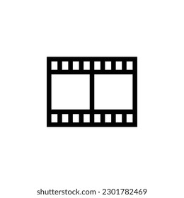 Set of vector line icons, signs and symbols on flat design cinema and movies with elements for mobile concept and web applications. Camera icon. Video and movie icon