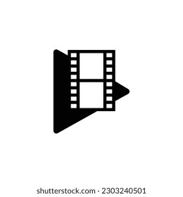 Set of vector line icons, signs and symbols on flat design cinema and movies with elements for mobile concept and web applications. Camera icon. Video and movie icon