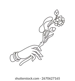 A set of vector line illustrations of hand gestures and Buddha’s hand motifs, styled as symbols, emblems, or logos, for media, teahouse décor, and gift packaging.
